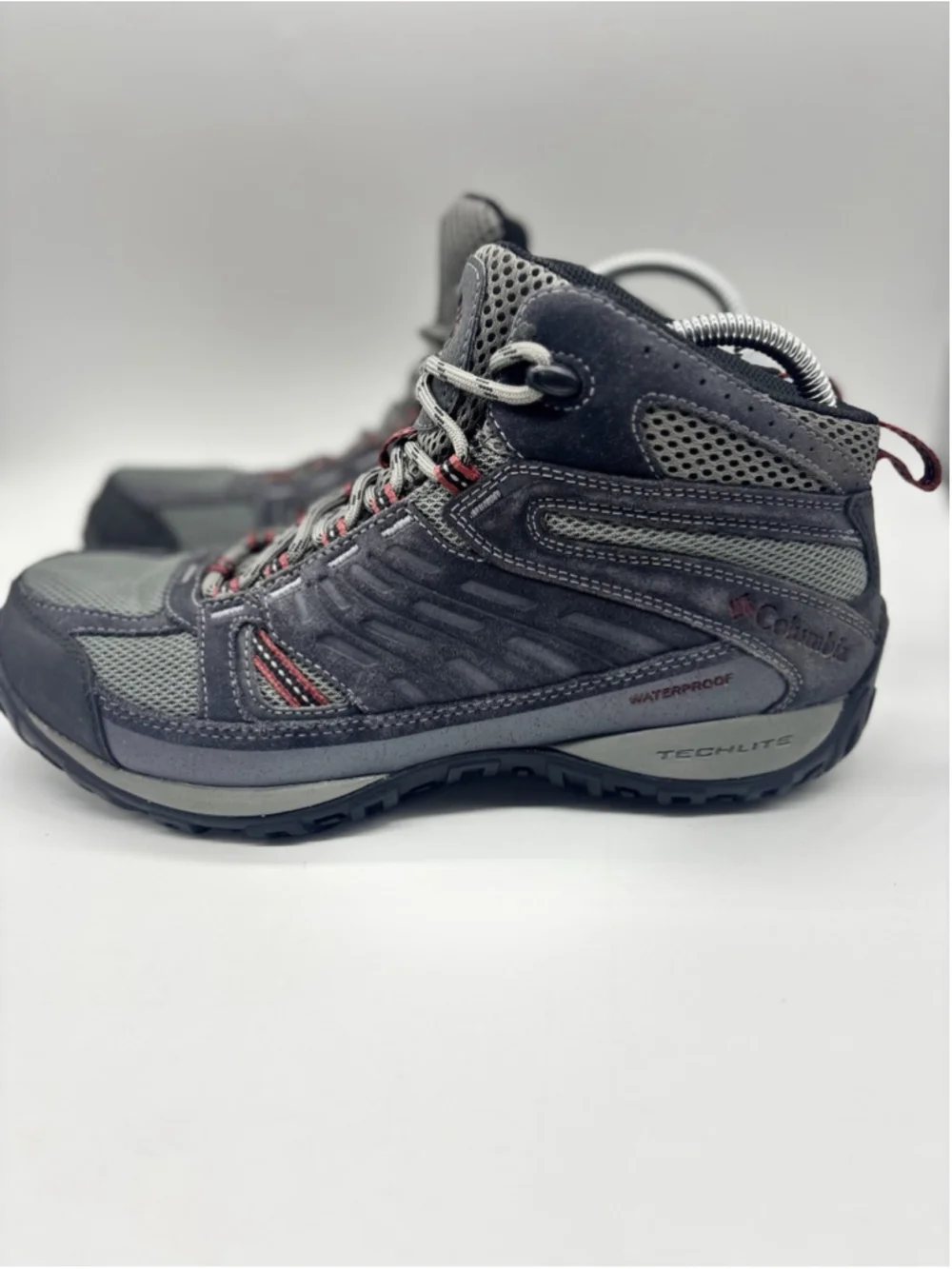 Columbia Access Point Mid Waterproof Hiking Boots Mens 9.5 Gray YM5296-030